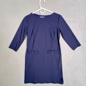 JUDE CONNALLY WOMENS BLUE DRESS SIZE S